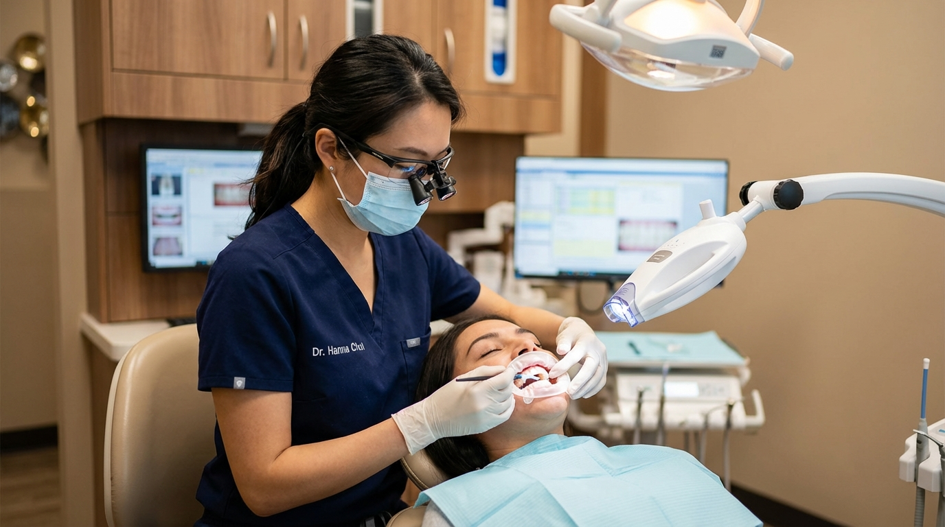 teeth whitening cost procedure at TruSmile Now with Dr. Hanna Choi, DDS