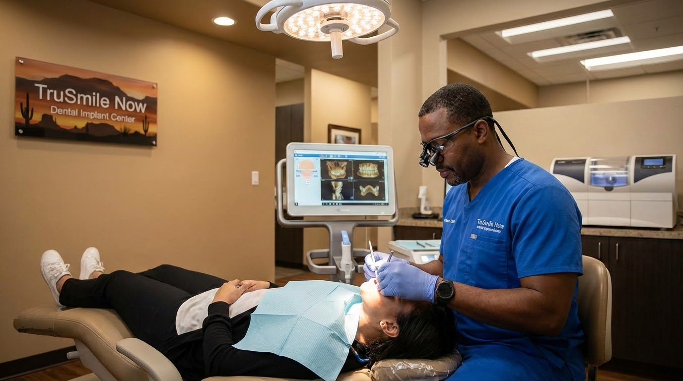 teeth in a day procedure at TruSmile Now with Dr. Wremaine Wilson, DDS