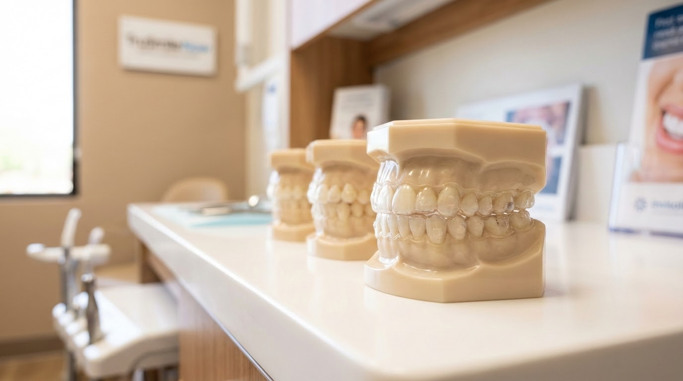 Invisalign treatment model at TruSmile Now Arizona