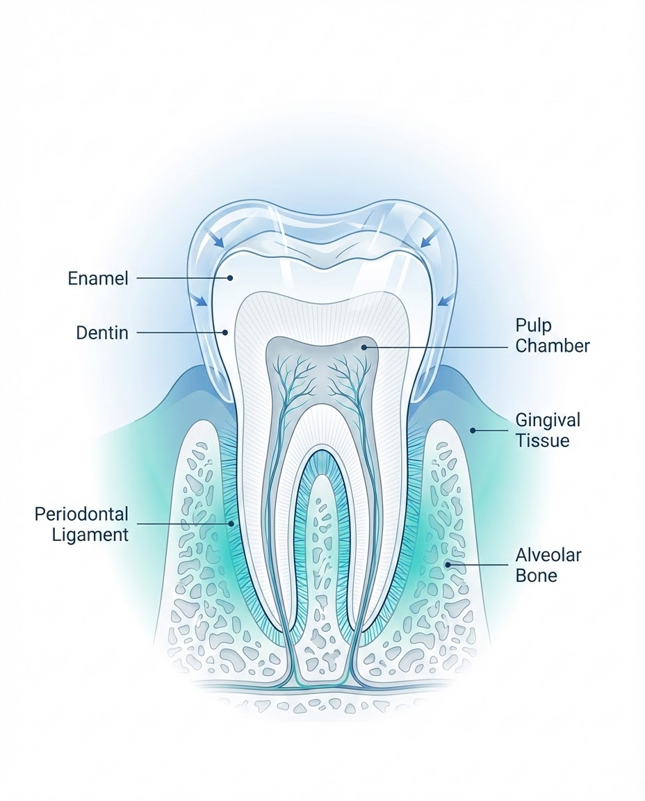 Invisalign treatment procedure steps and process diagram