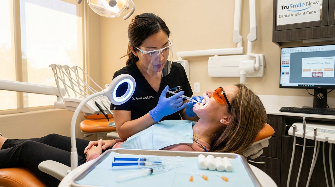 teeth whitening cost procedure at TruSmile Now with Dr. Hanna Choi, DDS