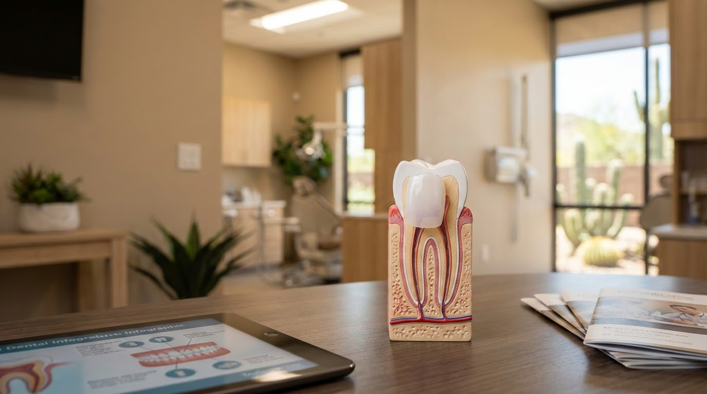 dental veneers model at TruSmile Now Arizona