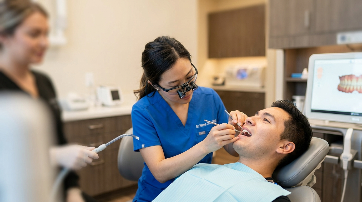 teeth under veneers procedure at TruSmile Now with Dr. Hanna Choi, DDS