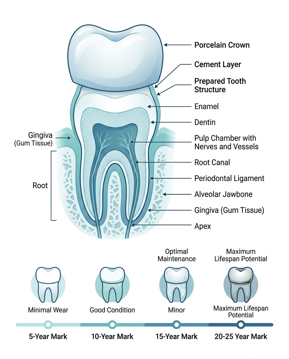 signs dental crown needs replacement and maintenance timeline