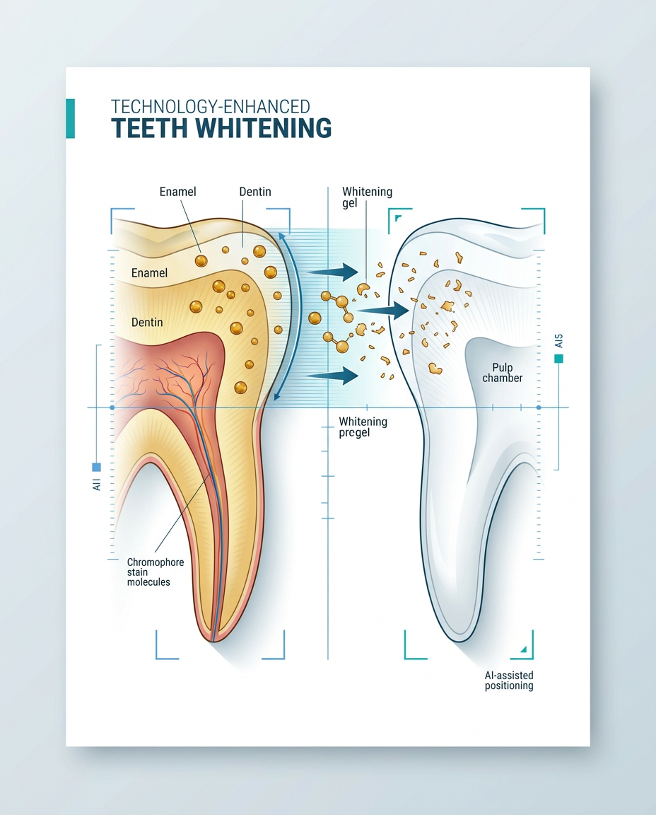 How professional teeth whitening works to make yellow teeth white