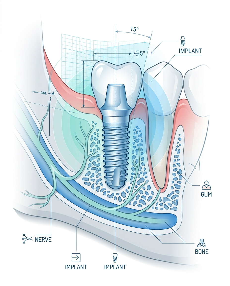 dental implant pain management timeline and recovery process diagram