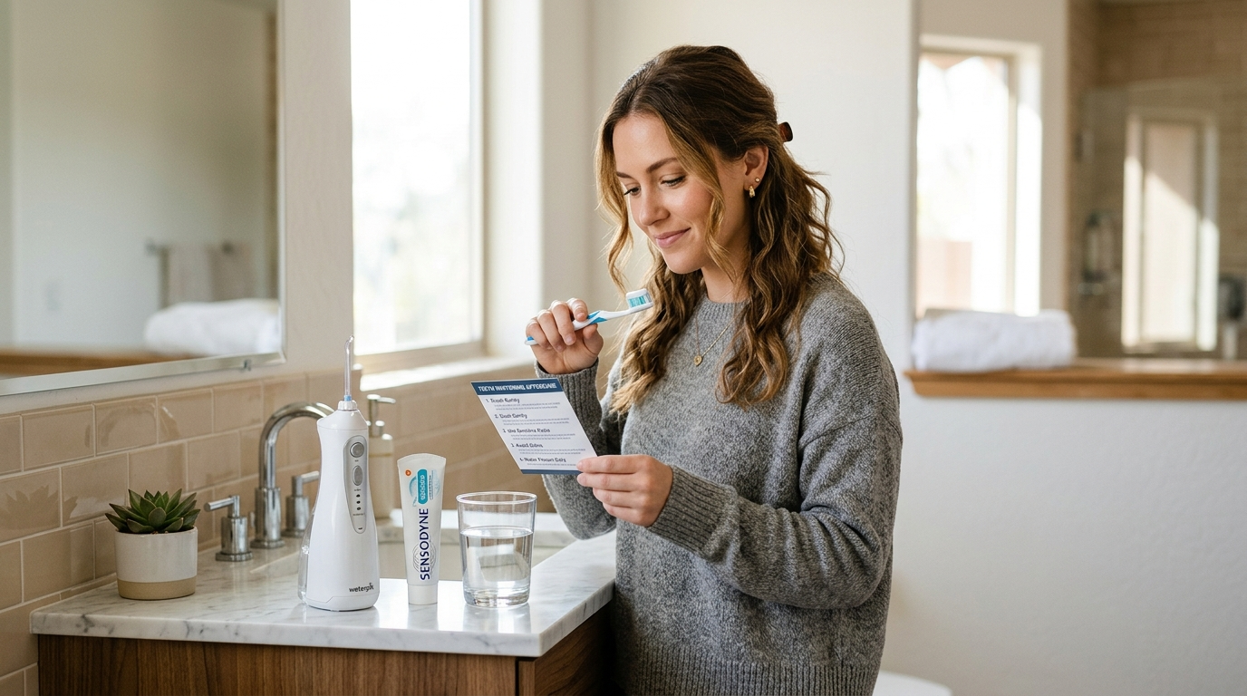teeth whitening aftercare and maintenance