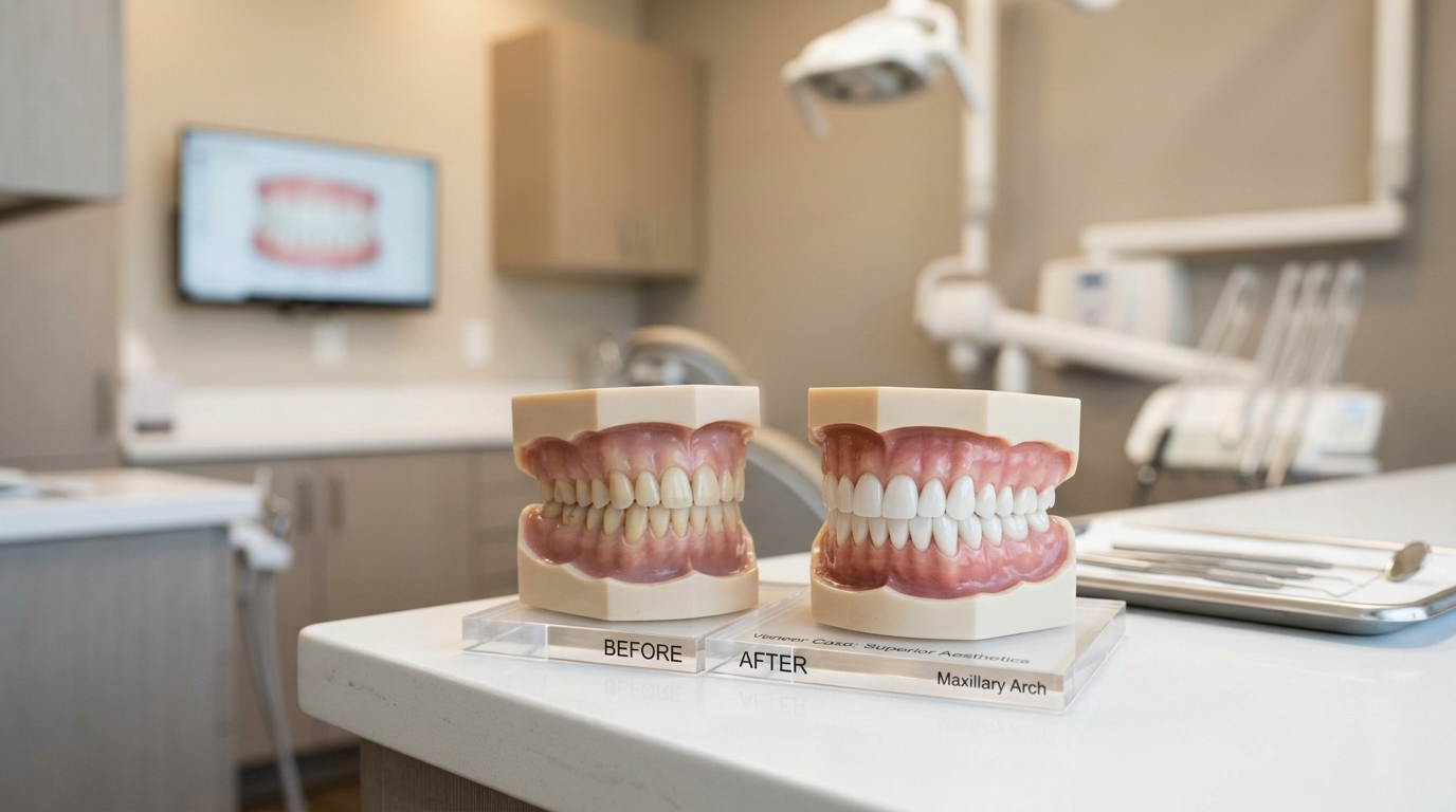 full set of veneers model at TruSmile Now Arizona