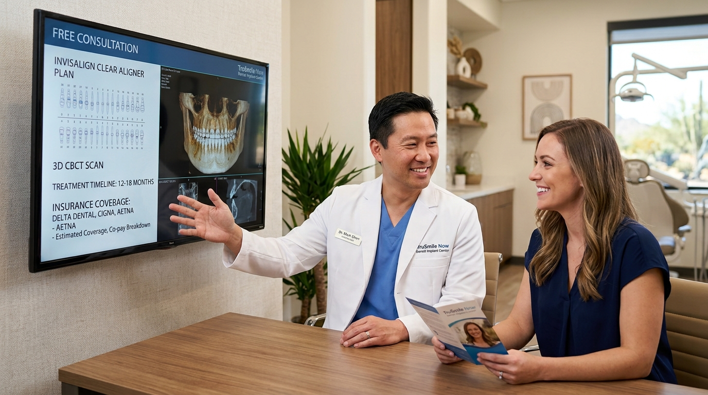 Free insurance cover Invisalign consultation at TruSmile Now Arizona