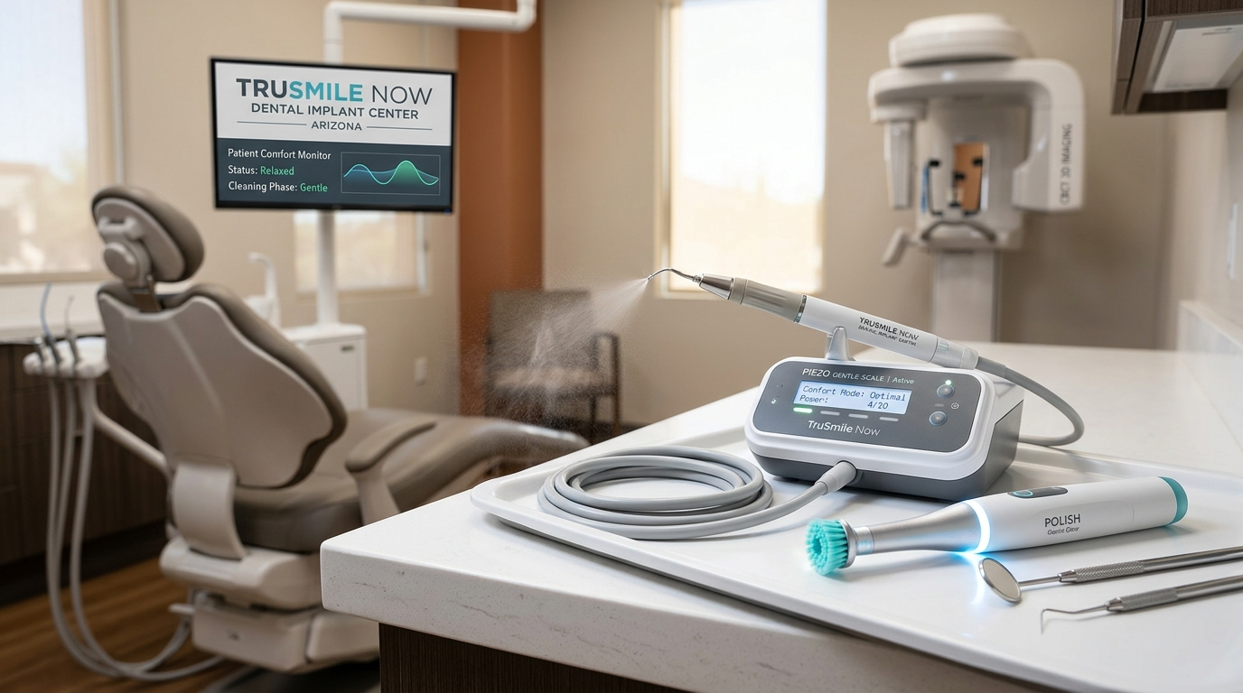 Advanced dental cleaning hurt technology at TruSmile Now Arizona
